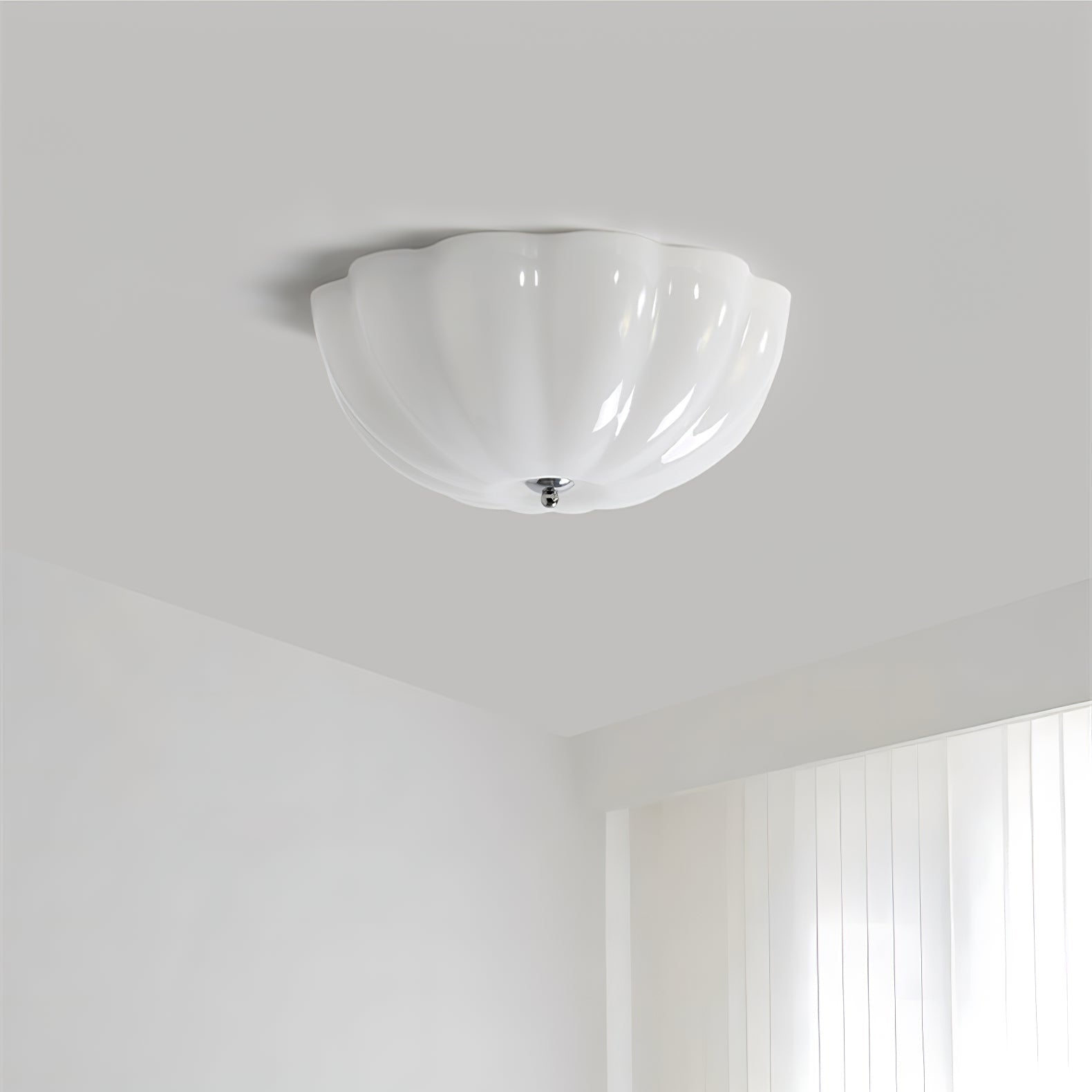 OpalGlow | Elegant Modern Shell-Shaped LED Ceiling Light Fixture 8