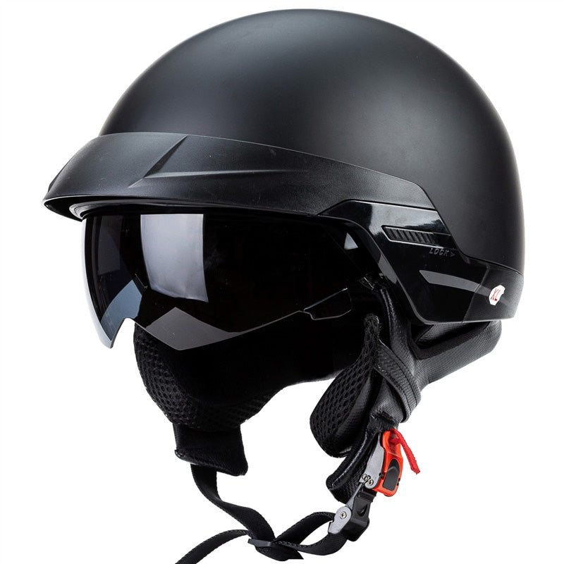 Open Cruiser Motorcycle Helmet DOT Approved Lightweight Design 1