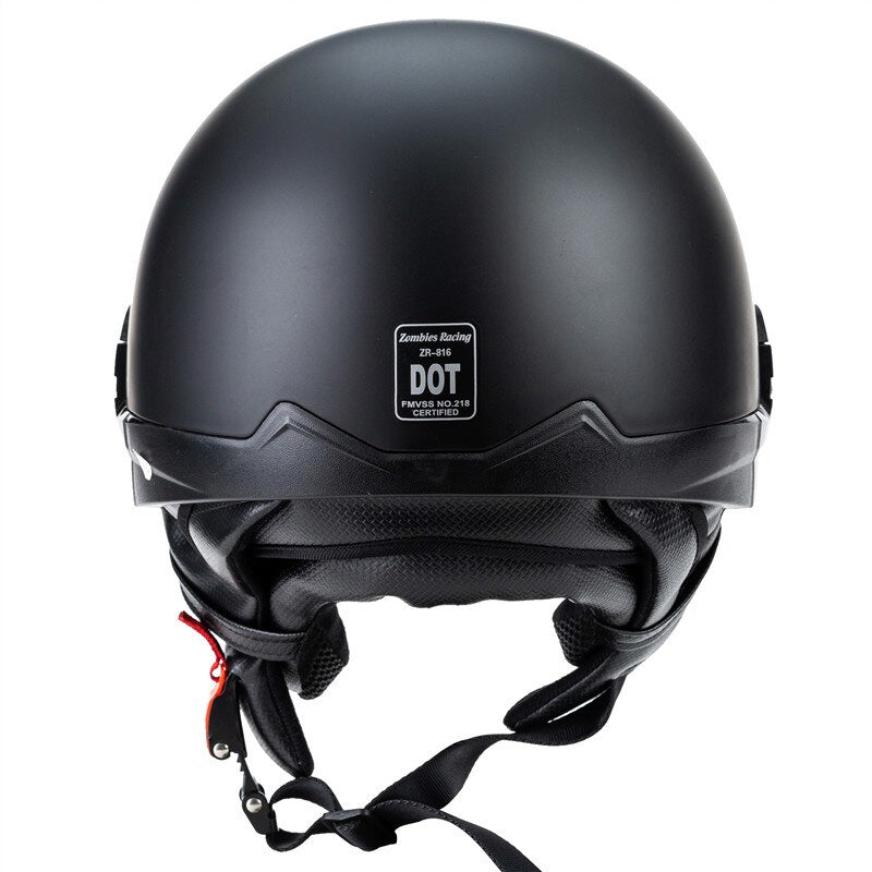 Open Cruiser Motorcycle Helmet DOT Approved Lightweight Design 2