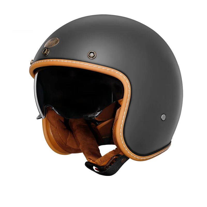 Open Face Helmet Retro Design Lightweight ABS 8