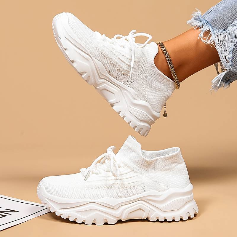 Orthopedic Sneakers with Cushioning – Stylish and Comfortable Footwear for Everyday Wear in White, Black, and Beige 1