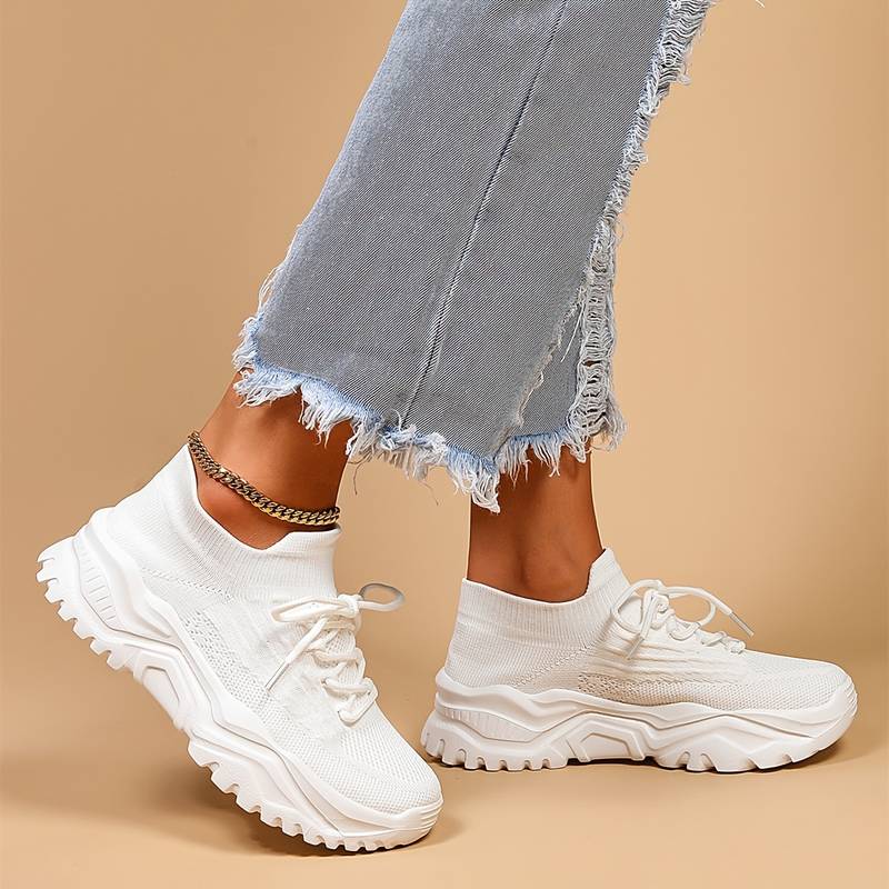 Orthopedic Sneakers with Cushioning – Stylish and Comfortable Footwear for Everyday Wear in White, Black, and Beige 2