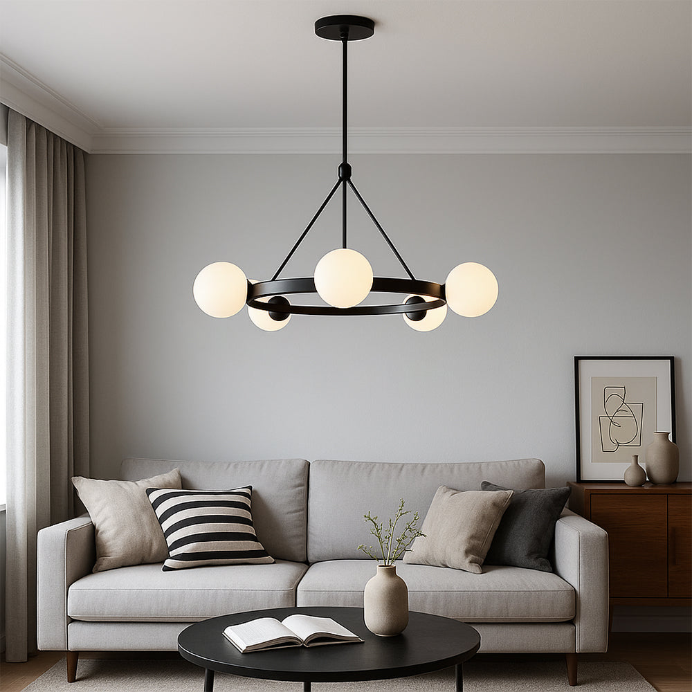 Ostra | Minimalist Chandelier Nordic 5 heads 0