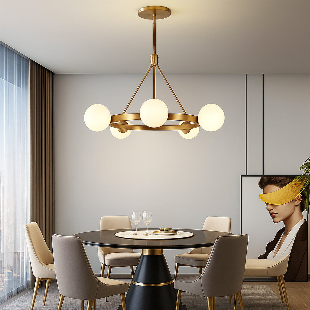 Ostra | Minimalist Chandelier Nordic 5 heads 1