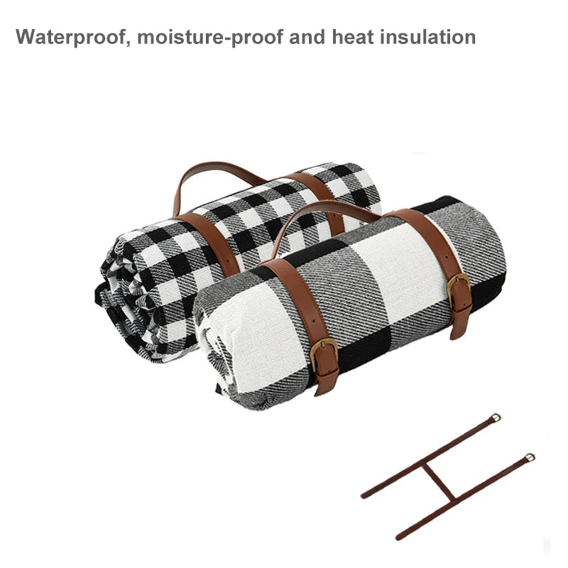 Outdoor Plaid Picnic Blanket | Waterproof Foldable Mat 4