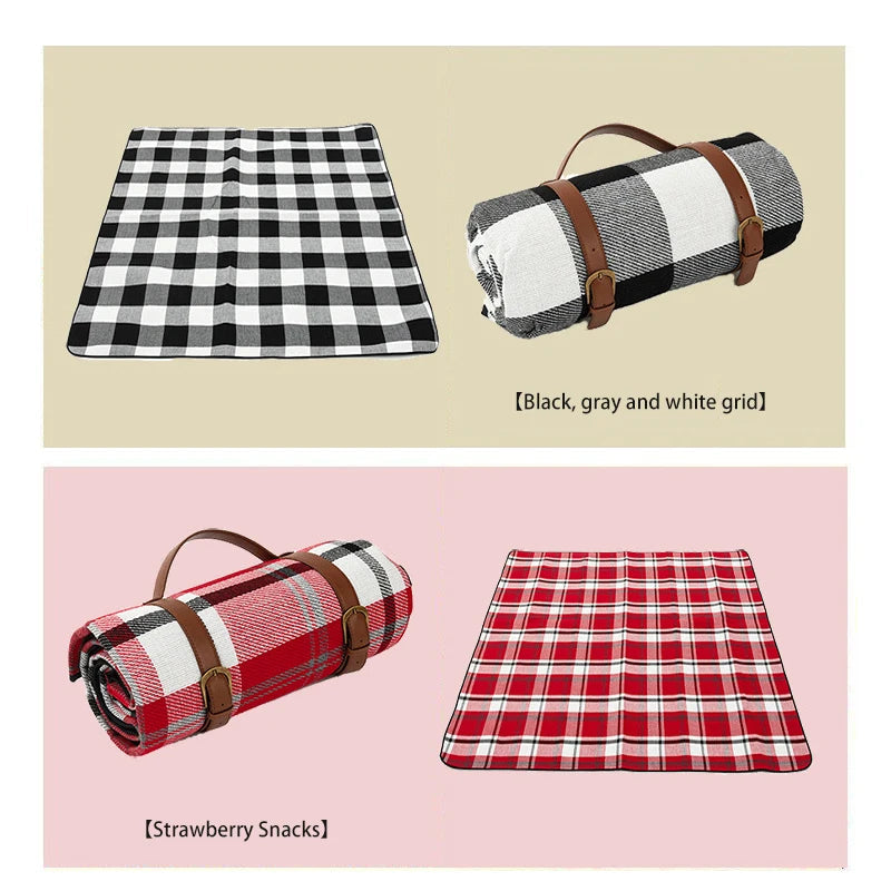 Outdoor Plaid Picnic Blanket | Waterproof Foldable Mat 6