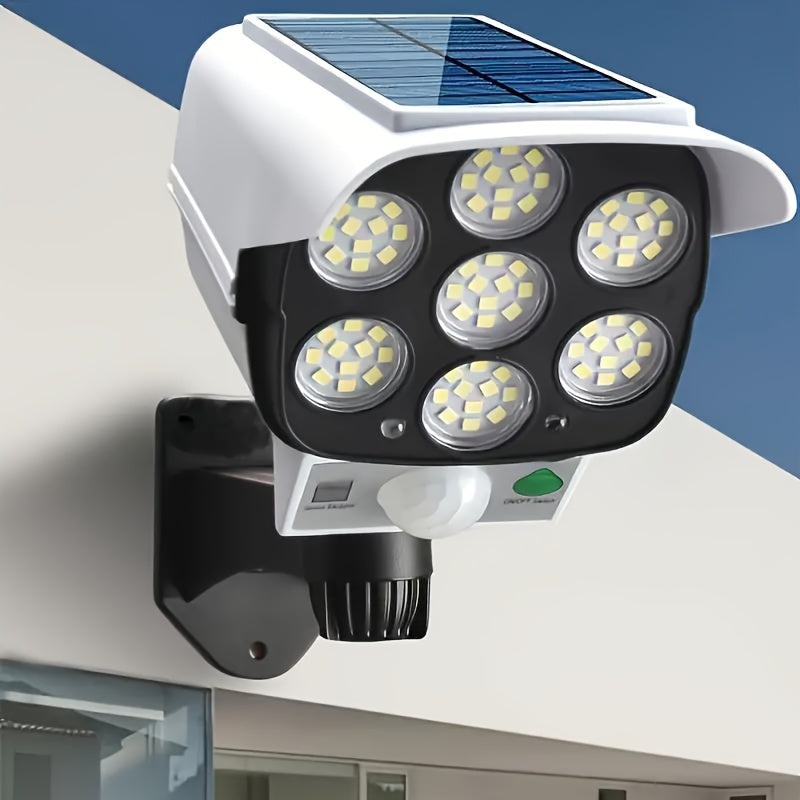 Outdoor Solar Security Motion Sensor Floodlight 0