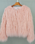 Oversized Cropped Faux Fur Jacket for Women – Shaggy Texture for Fall and Winter Fashion 2