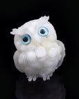 OwlStone | Charming Handcrafted Natural Crystal Owl Figurine for Décor 0