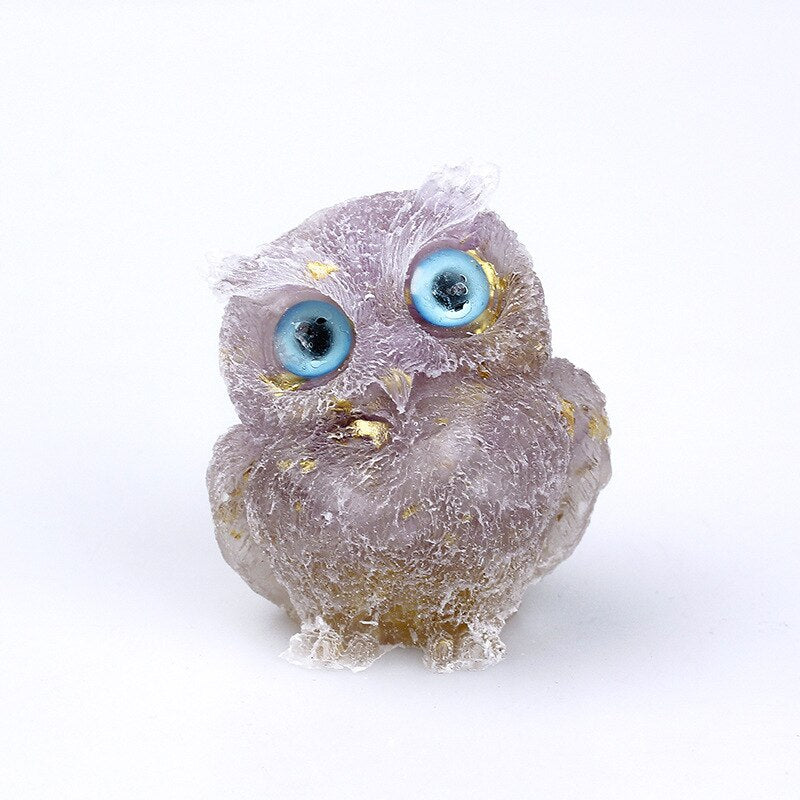 OwlStone | Charming Handcrafted Natural Crystal Owl Figurine for Décor 12