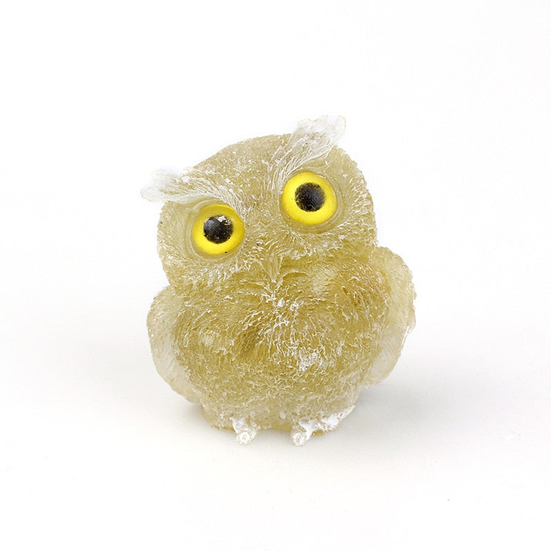 OwlStone | Charming Handcrafted Natural Crystal Owl Figurine for Décor 13