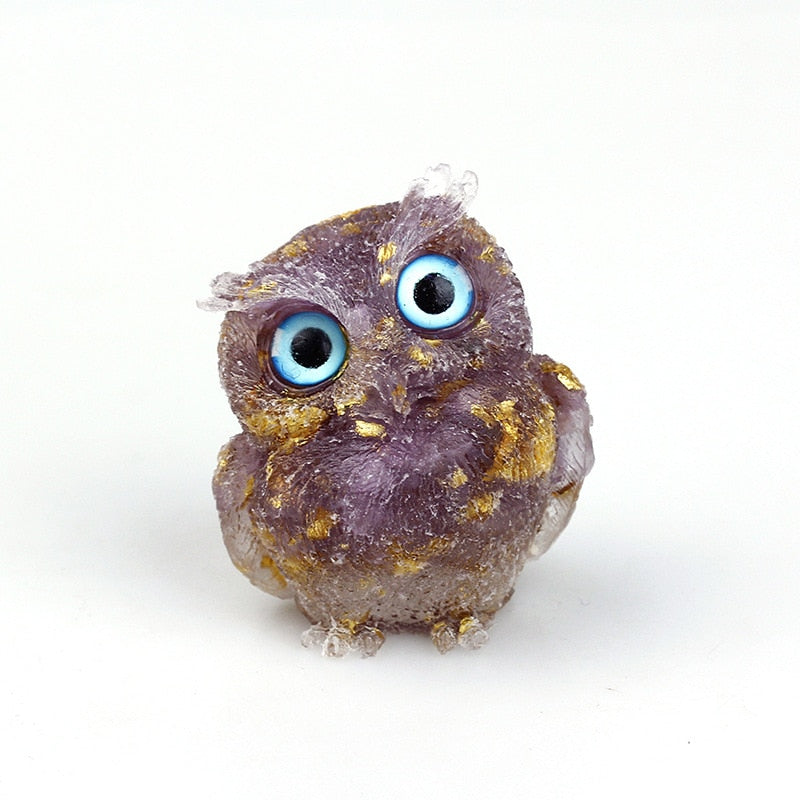 OwlStone | Charming Handcrafted Natural Crystal Owl Figurine for Décor 14