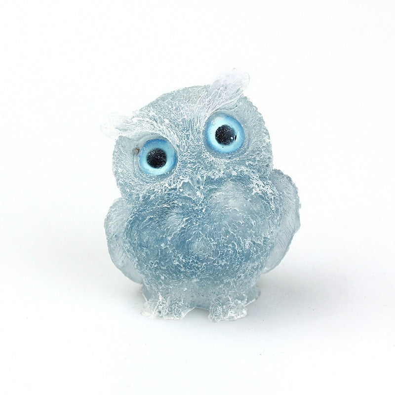 OwlStone | Charming Handcrafted Natural Crystal Owl Figurine for Décor 19