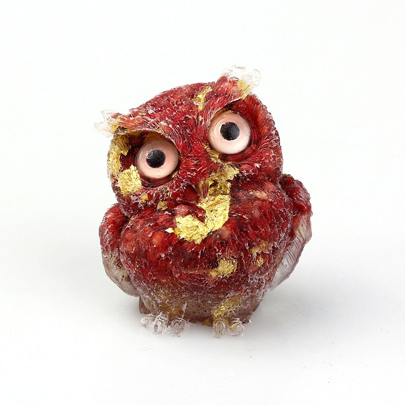 OwlStone | Charming Handcrafted Natural Crystal Owl Figurine for Décor 20
