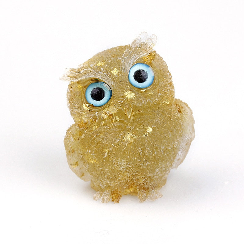 OwlStone | Charming Handcrafted Natural Crystal Owl Figurine for Décor 22