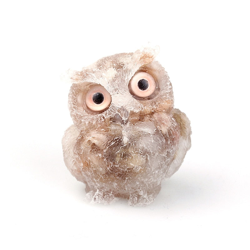 OwlStone | Charming Handcrafted Natural Crystal Owl Figurine for Décor 3