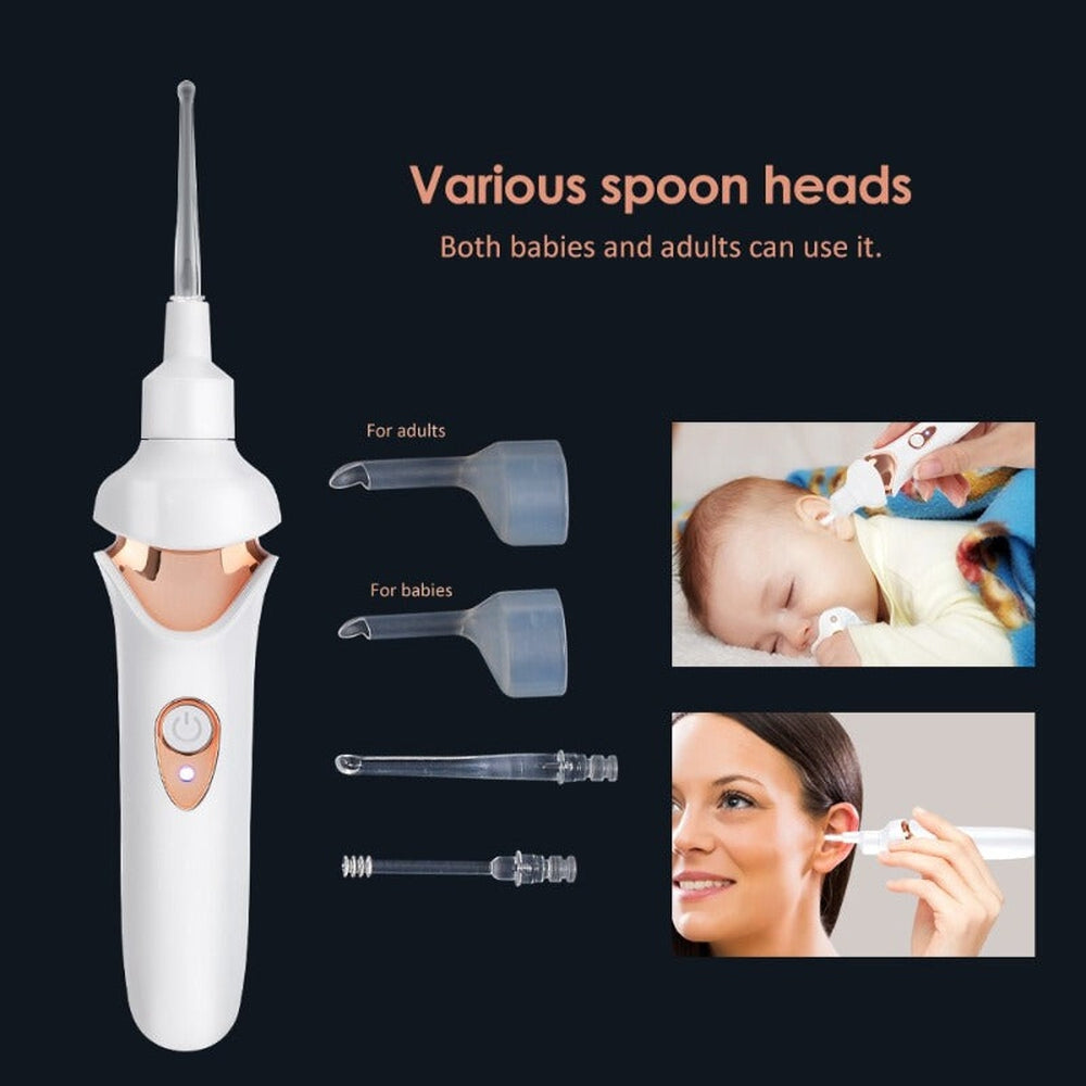 Painless Ear Cleaner with LED Light – Rechargeable Safe Earwax Removal Tool for Family Use 5