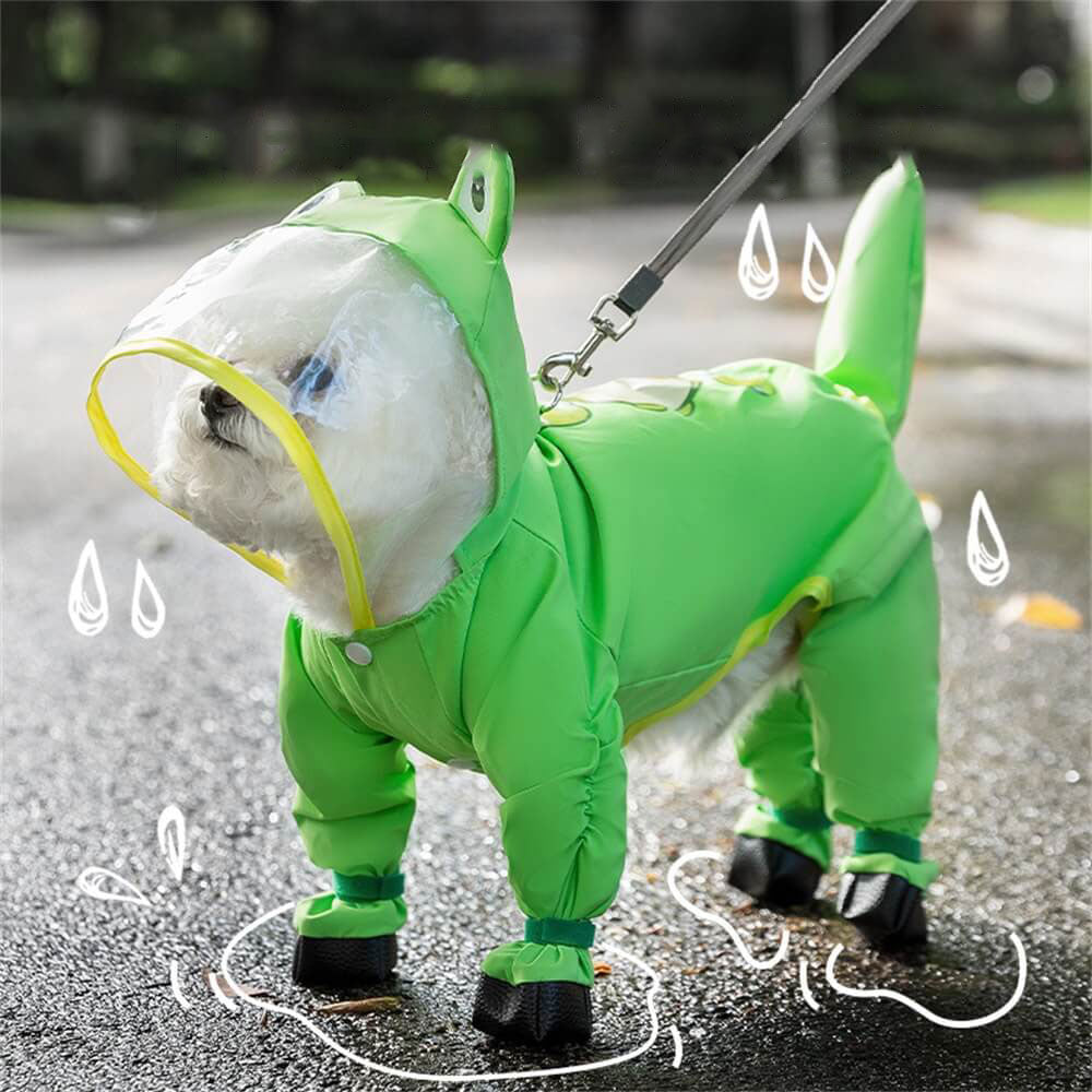 Pawtastic | Adorable Waterproof Dog Raincoat with Full Body Coverage 0