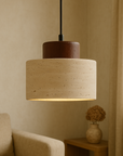 Pendrel | Elegant Travertine Inspired Stone Pendant Lamp 4