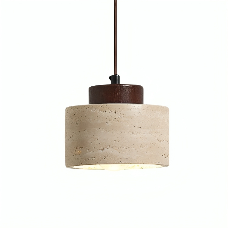 Pendrel | Elegant Travertine Inspired Stone Pendant Lamp 6