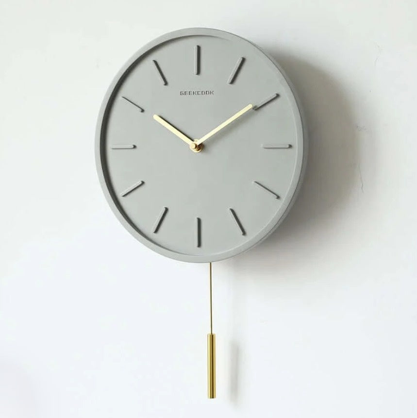 PendulumCraft - Scandinavian Cement Wall Clock 2