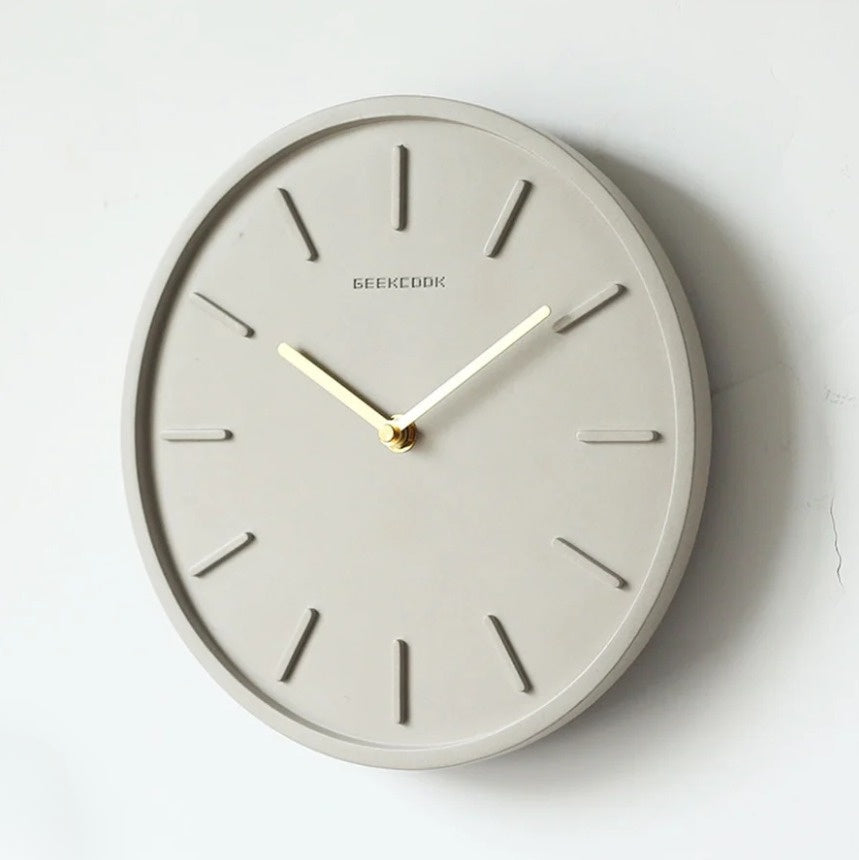 PendulumCraft - Scandinavian Cement Wall Clock 3