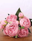 PeonyBliss | Elegant Lifelike Silk Floral Arrangement for Home Décor 2
