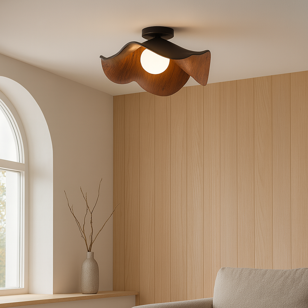 Pewtrella | Artistic Flower-shaped Ceiling Lamp 2