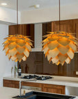 Pinewood Elegance | Rustic Handcrafted Kitchen Pendant Lighting Fixture 7