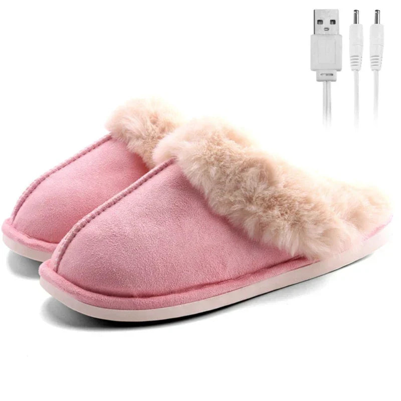 PlushAura | Cozy Heated Warming Slippers for Women’s Indoor Comfort 0