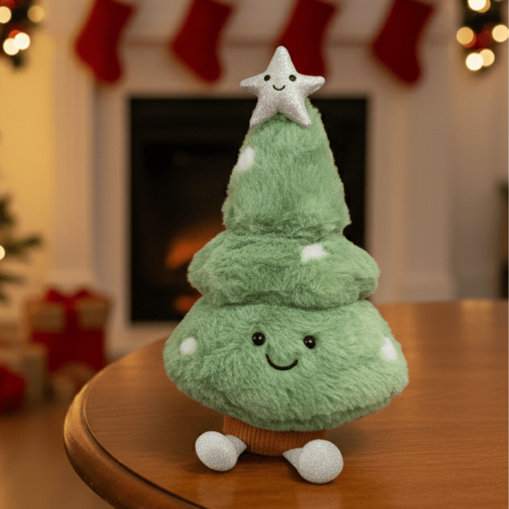 PlushEvergreen | Charming Soft Plush Christmas Tree Figurine 0