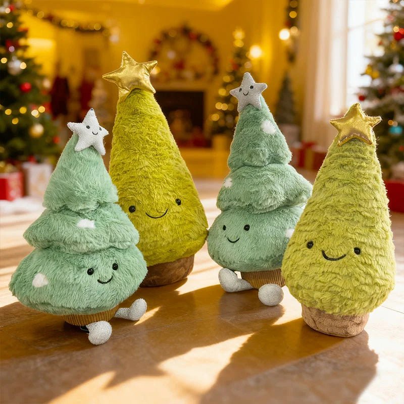 PlushEvergreen | Charming Soft Plush Christmas Tree Figurine 6