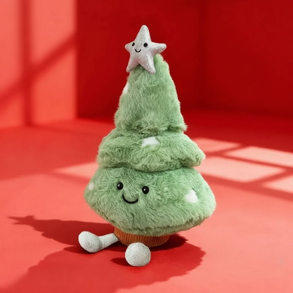PlushEvergreen | Charming Soft Plush Christmas Tree Figurine 8