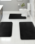 PlushWave | Cozy Quick-Dry Memory Foam Bathroom Mat Set 4