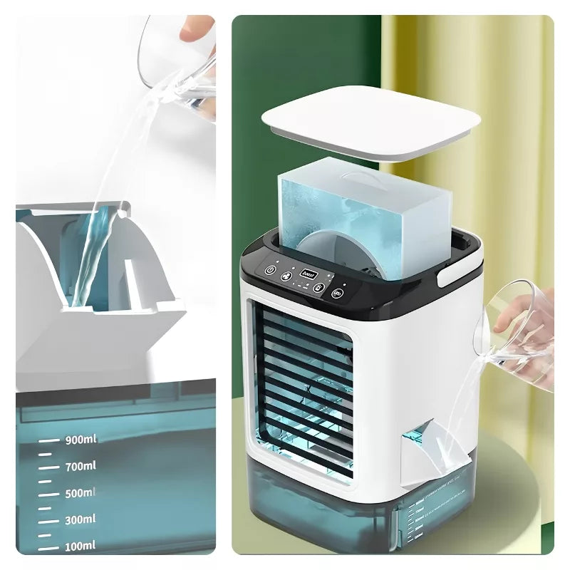 Portable Air Cooler Humidifier Fan with Night Light 4