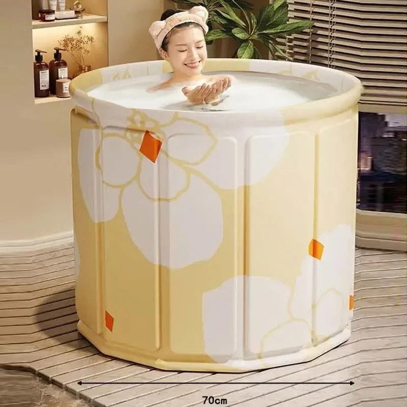 Portable Freestanding Plastic Bath Tub for Adults 0