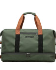 Portable Gym Bag with Shoe Compartment and Wet/Dry Separator for Travel - Durable Fitness Tote 1