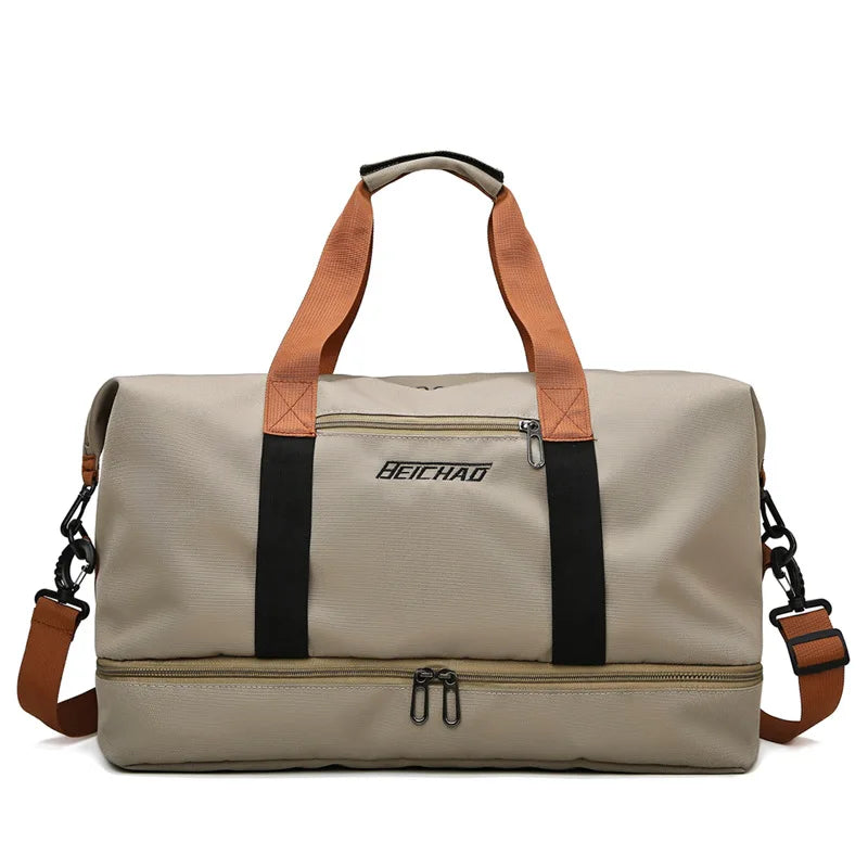 Portable Gym Bag with Shoe Compartment and Wet/Dry Separator for Travel - Durable Fitness Tote 3