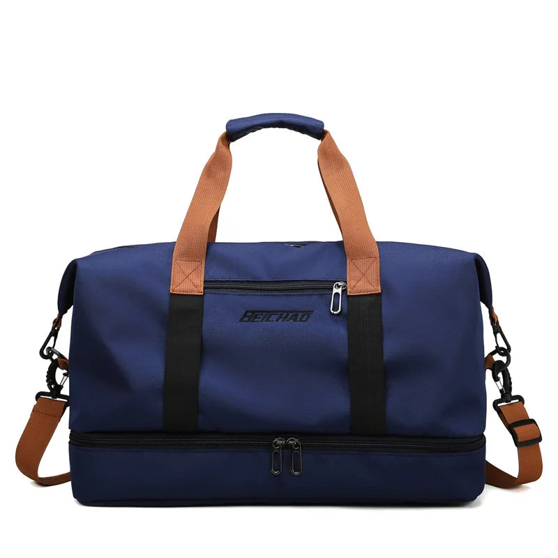 Portable Gym Bag with Shoe Compartment and Wet/Dry Separator for Travel - Durable Fitness Tote 6