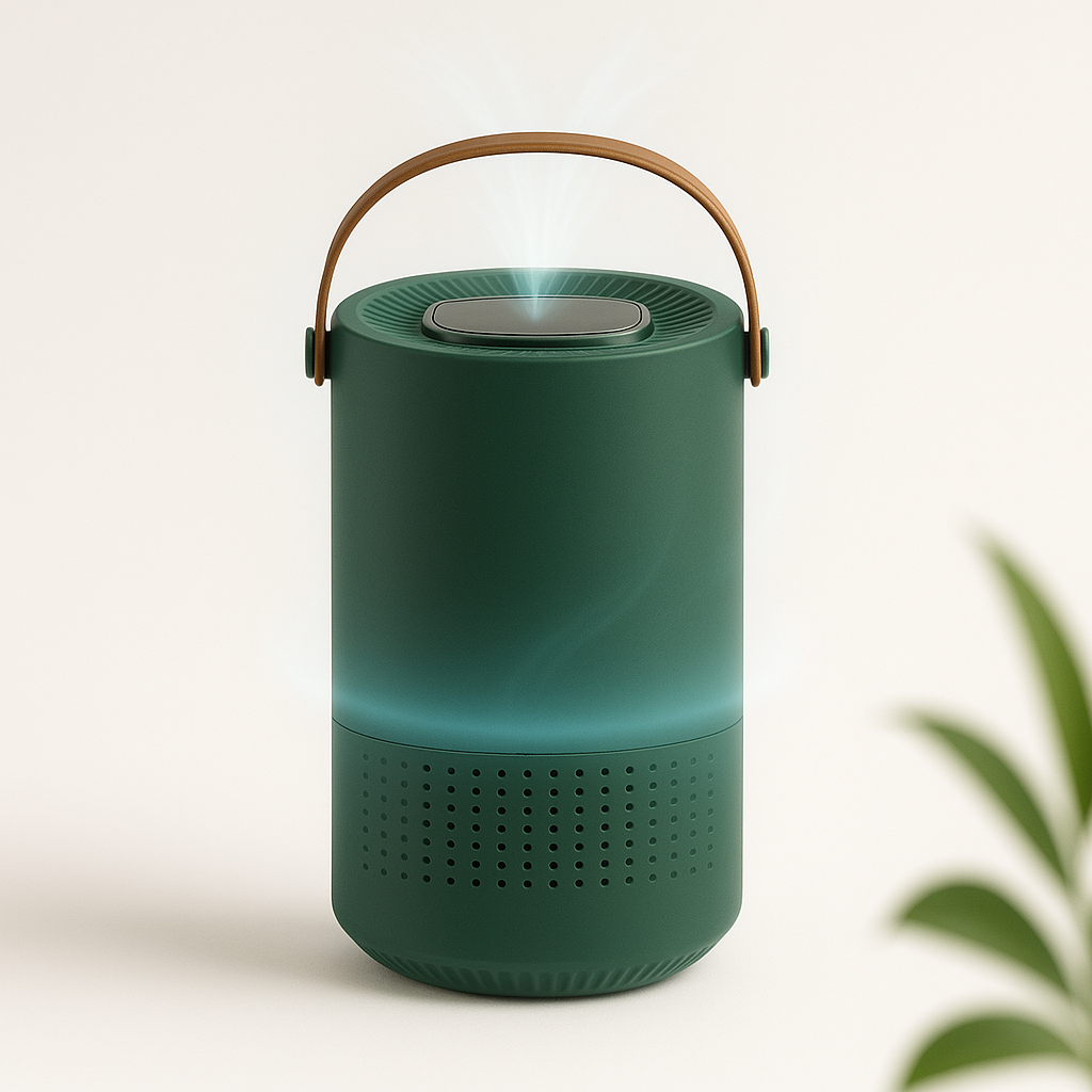 Portable HEPA Air Purifier for Home and Office with 3-Stage Filtration and Negative Ion Generator 0