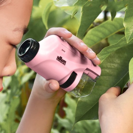 Portable Mini Microscope with 60x-120x Magnification and LED Light – Educational Science Toy for Kids 5