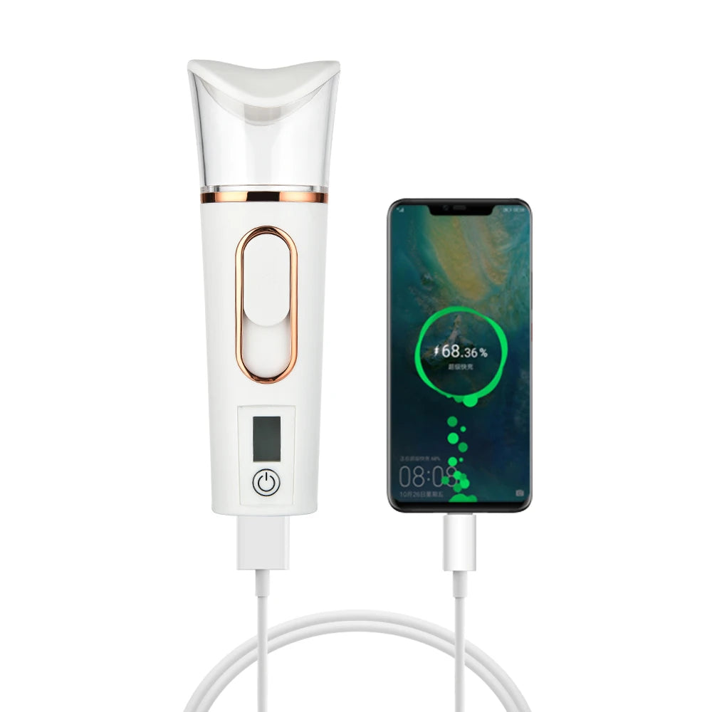 Portable Nano Ionic Facial Steamer Rechargeable Moisture Enhancer for At Home Use 3