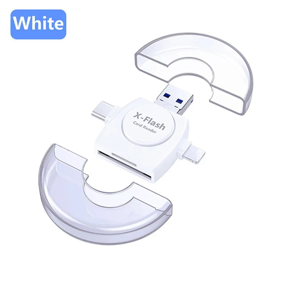 Portify | 4-in-1 USB Card Reader for Seamless Data Sharing & Backup 3