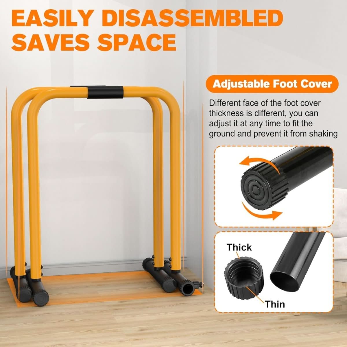 PowerGrip Pro | Adjustable Dip Station for Full-Body and Core Strength Workouts 5