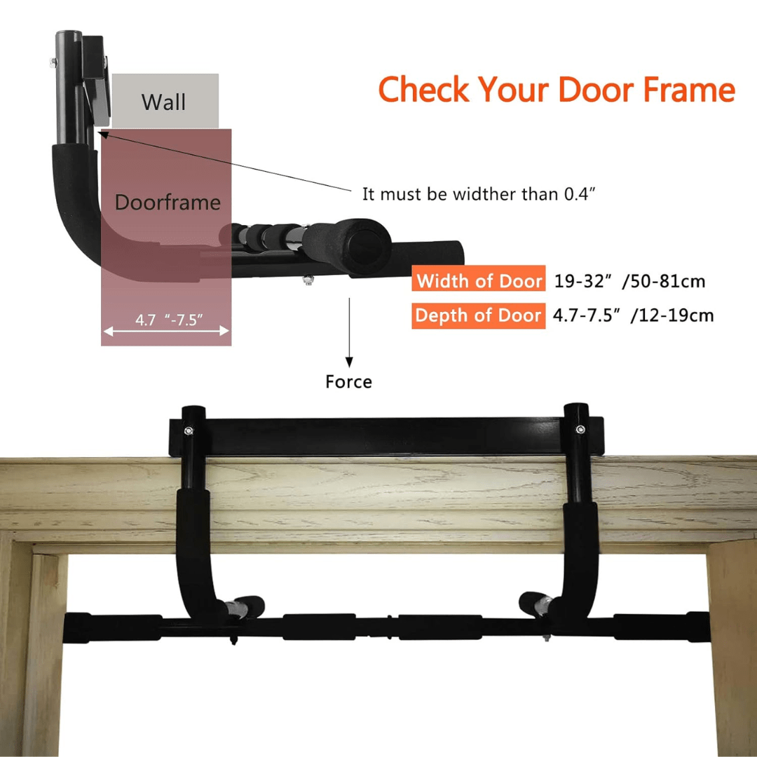 PowerGrip | Steel Pull-Up Bar for Door Frames with Secure Support 6