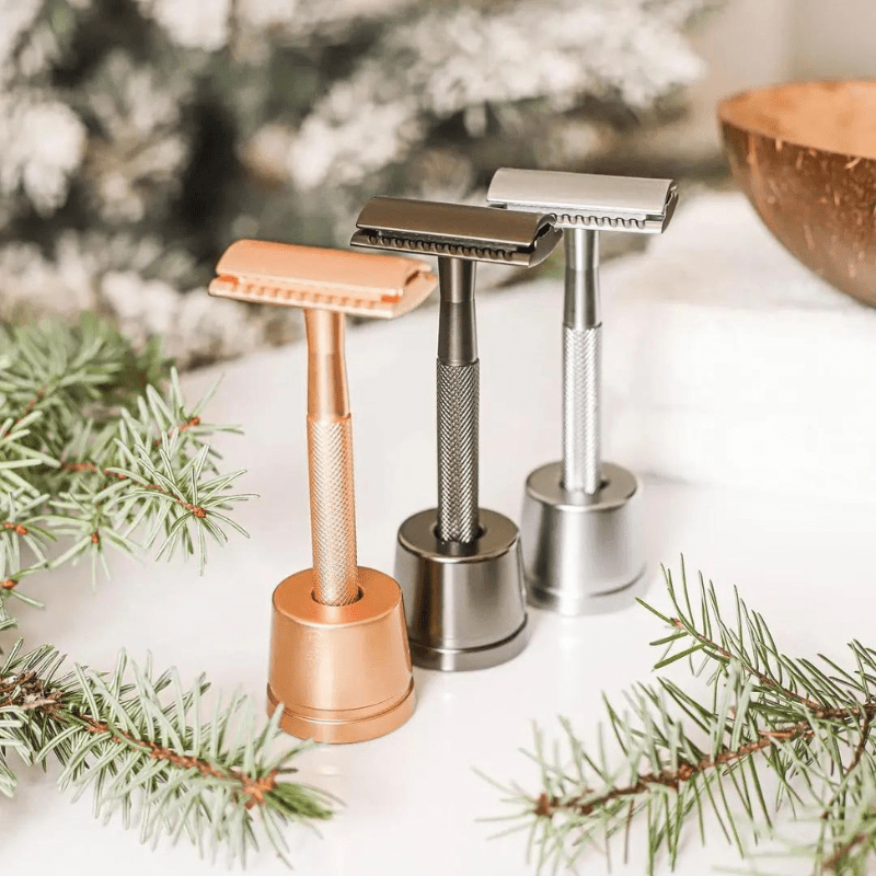 PrecisionBlade | 5-Blade Luxury Razor Set in Rose Gold, Silver & Black 1