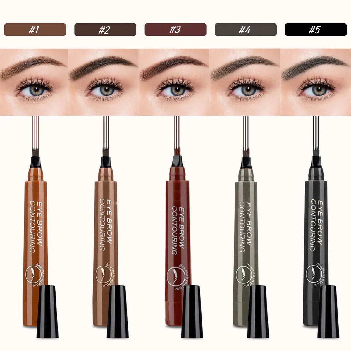 Precision Eyebrow Pen for Flawless Defined Brows – Dark Brown, Smudge-Proof, Easy Application 0