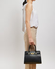 Premium Black Togo Leather Shoulder Bag – Chic and Versatile Women’s Handbag for Work, Travel, and Casual Use 5