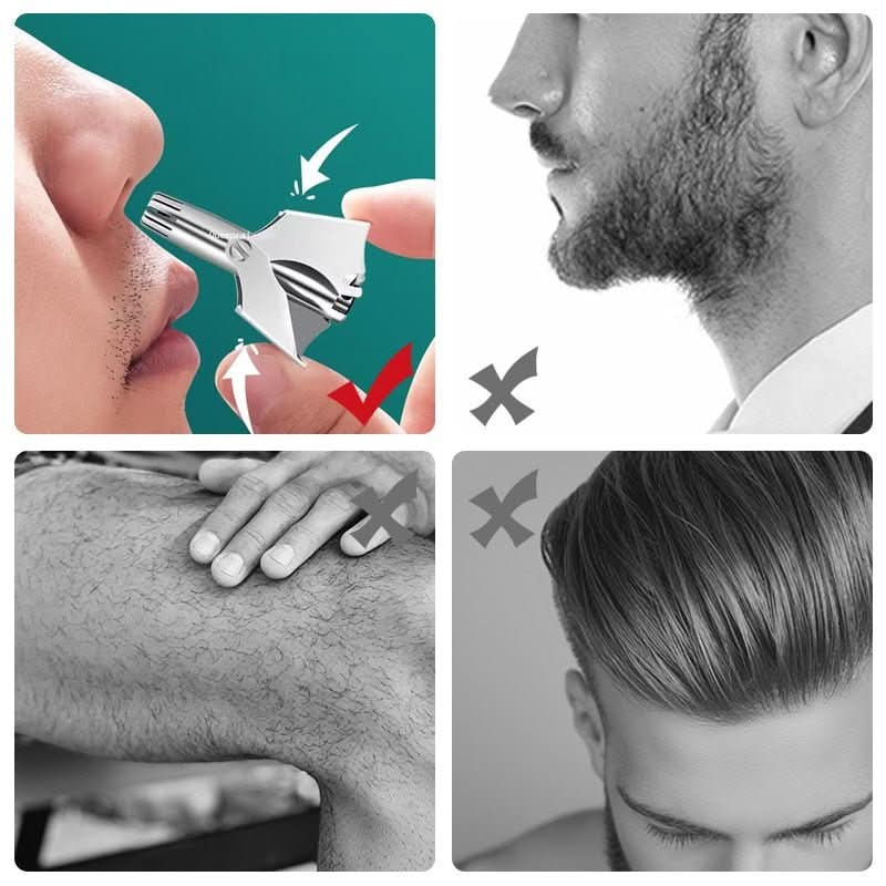 ProTrim Nose Hair Cutter | Painless Stainless Steel Trimmer for Nose and Ear 2