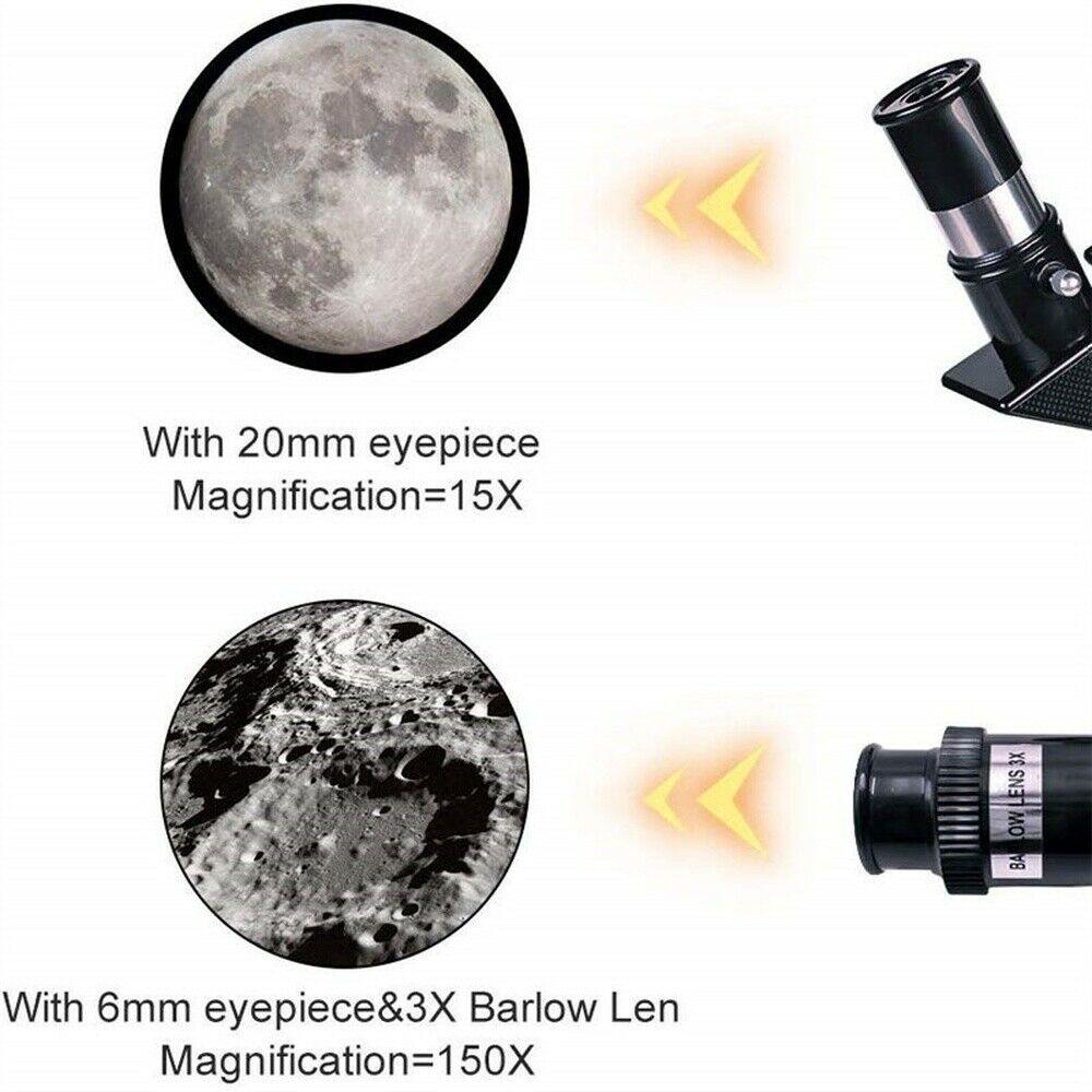 Professional Astronomical 150x Magnification Refracting Telescope 300/70mm With Tripod Phone Adapter 1